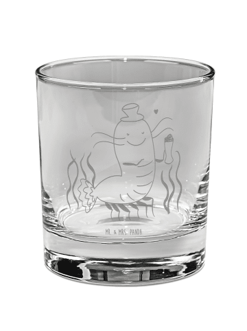 Mr. & Mrs. Panda Whiskey Glas Hummer Weizen ohne Spruch in Transparent