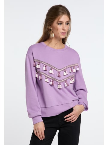 IZIA Damen Sweatshirt in Flieder