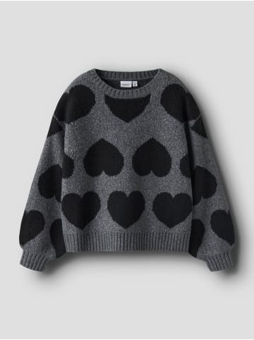 name it Strickpullover in Dark Grey Melange