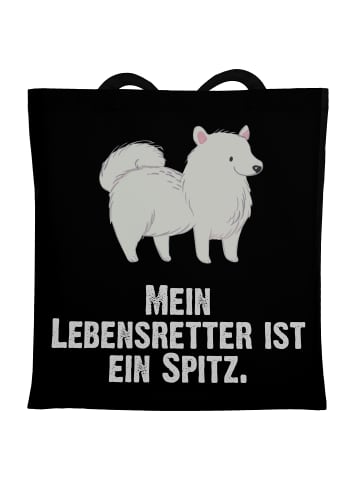 Mr. & Mrs. Panda Tasche Spitz Lebensretter mit Spruch in Schwarz