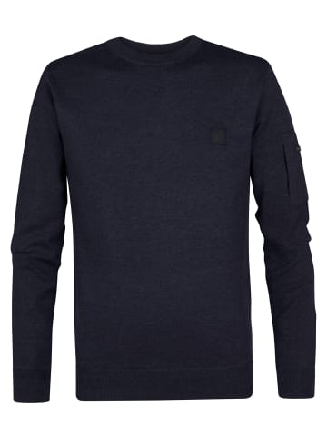 Petrol Industries Feinstrickpullover Raleigh in Blau