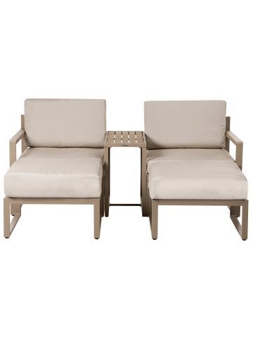 Beliani 5-tlg Lounge Set NOCI in Beige