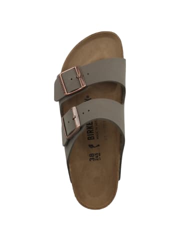 Birkenstock Sandale Arizona Birko-Flor Nubuk schmal in grau