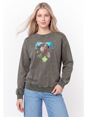 myMo Women Sweatshirt in Olive