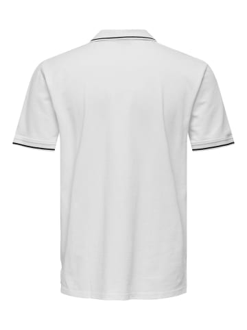 ONLY & SONS Polo in Bright White