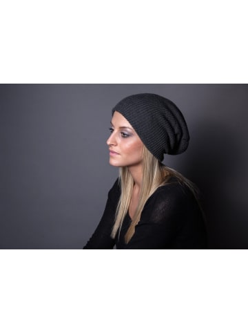 styleBREAKER Feinstrick Beanie Mütze in Schwarz