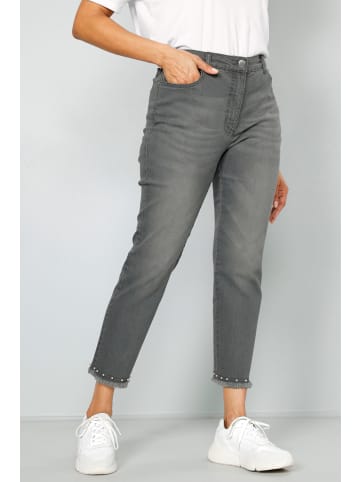 MIAMODA Jeans in grey denim