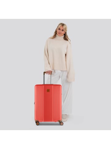 BRIC`s Ferrara 4 Rollen Trolley M 67 cm mit Dehnfalte in red