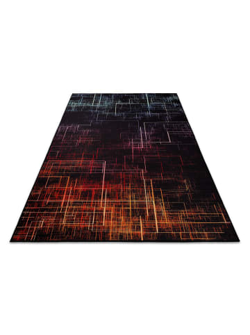 Wecon Home Teppich "Quantum Warp" in Schwarz/Multi
