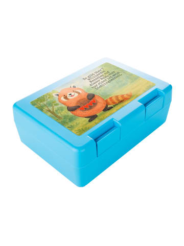 Mr. & Mrs. Panda Bento Box Roter Panda Design mit Spruch in Weiß