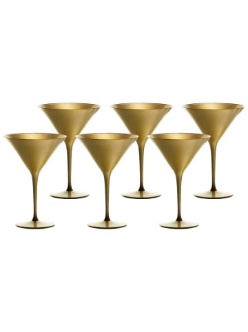 Stölzle 6er Set Cocktailschalen Elements 240 ml in Gold