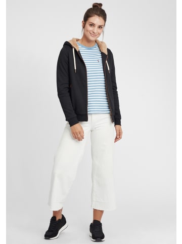 Oxmo Kapuzensweatjacke OXVicky Pile Sweat Zip-Hoodie in Schwarz