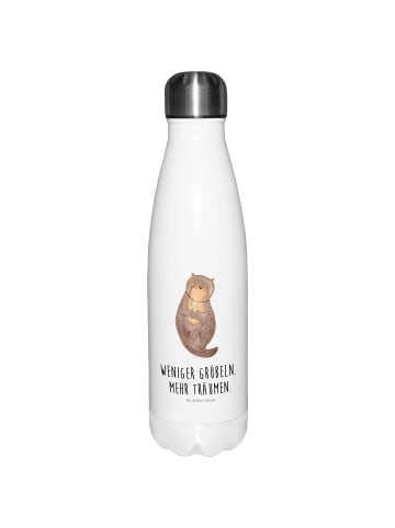 Mr. & Mrs. Panda Thermosflasche Otter Muschel mit Spruch in Weiß