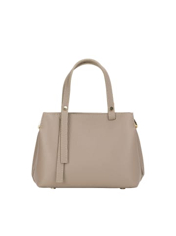 Usha Schultertasche Aus Leder in Hell Taupe