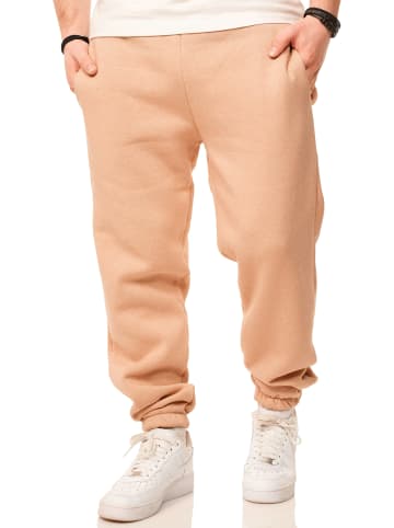 DAILY COTTON Jogginghose - im Straight-Fit als Lange Trainingshose Sweatpants in Taupe