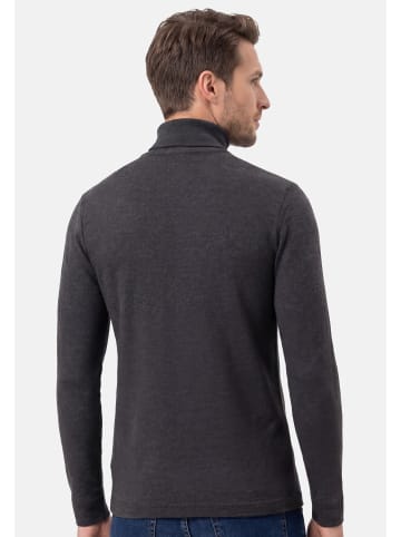 Ragman Rollkragenshirt Basic in Hellgrau / dunkelgrau / schwarz