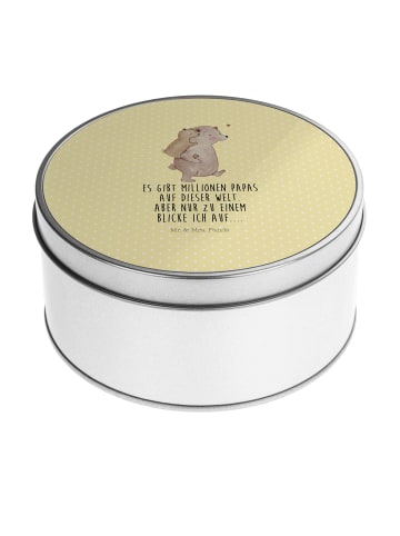 Mr. & Mrs. Panda Dose Papa Bär mit Spruch in Gelb Pastell