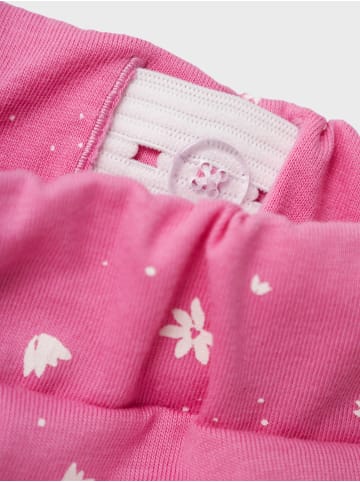 name it Shorts 2er-Set Plissierte Baumwolle Kinder Pants in Blau-Rosa