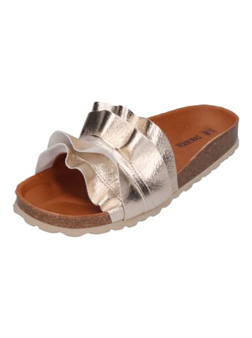 Verbenas Pantoletten ROCIO nucleo metal volante in goldfarben