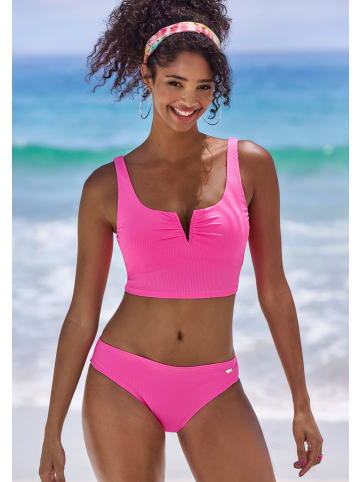 Venice Beach Crop-Bikini-Top in pink