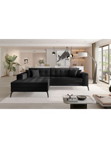 MF Design Sokka Recamiere Links in Schwarz -  (L) 292 x (B) 292 x (H) 84 cm