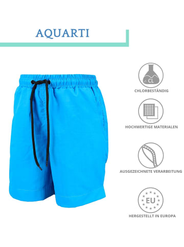 Aquarti Jungen Badeshorts mit Taschen Schnelltrocknend in türkis