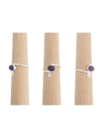 mantraroma 925er Silber - Ringe mit Amethyst