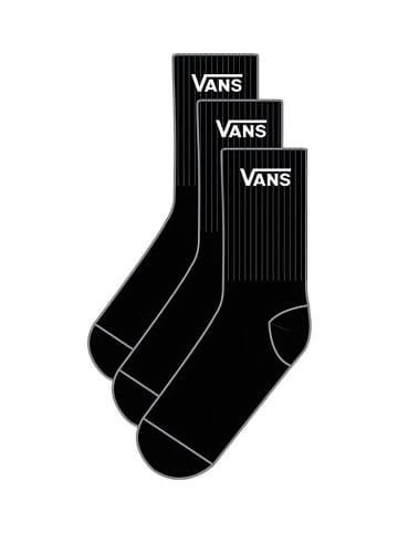 Vans Socke "Wm Classic Crew Wmns 6.5-10 3Pk" in Schwarz