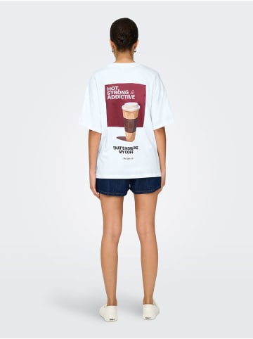 ONLY T-Shirt 'VIVVI LIFE' Weiß