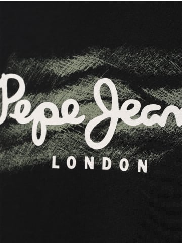 Pepe Jeans T-Shirt Castle in schwarz