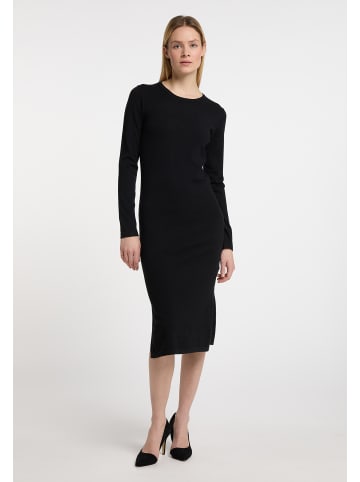 DreiMaster Klassik Damen Strickkleid in Schwarz