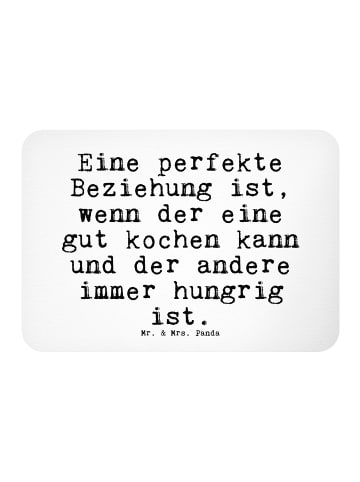 Mr. & Mrs. Panda Magnet Eine perfekte Beziehung ist,... mit Spruch in Weiß