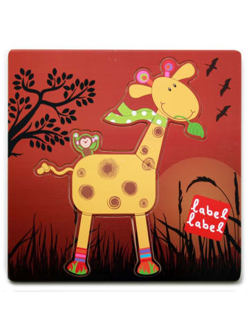 Label-Label  Steckpuzzle Giraffe