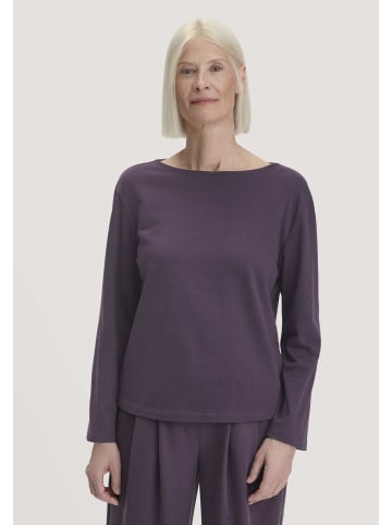 Hessnatur Hessnatur Heavy Jersey Longsleeve Relaxed aus reiner Bio-Baumwolle in dunkle traube