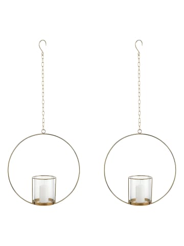 Butlers Hängedeko LUNA 2er-Set in Gold