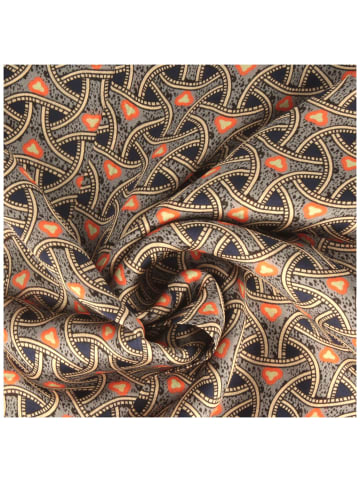 BREITER Seidenschal in blau