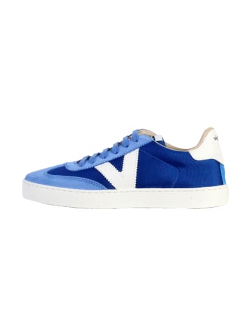 Victoria Niedrige Sneaker aus Leder Blau