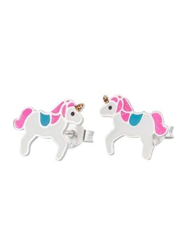 schmuck23 Silber Ohrringe 925 Einhorn 0,7 cm x 0,8 cm