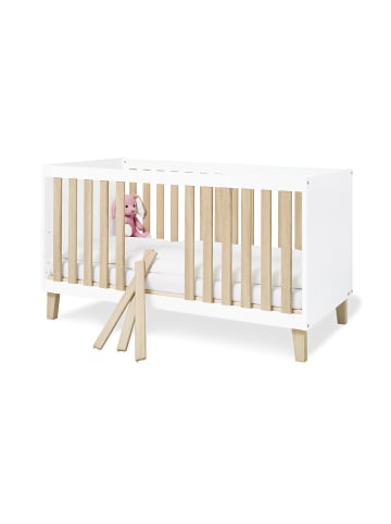 Kinderbett Lumi in Weiß, 145 x 77 x 86 cm