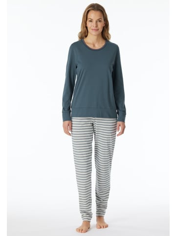 Schiesser Schlafanzug für Mädchen in blau