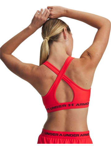 Under Armour Sport-BH "Crossback Mid Bra" in Rot