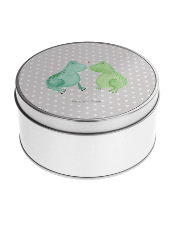 Mr. & Mrs. Panda Aufbewahrungsbox Frosch Liebe ohne Spruch in Grau Pastell