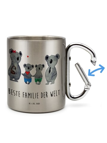 Mr. & Mrs. Panda Edelstahl-Thermobecher Koala Familie zwei mit S... in Silber