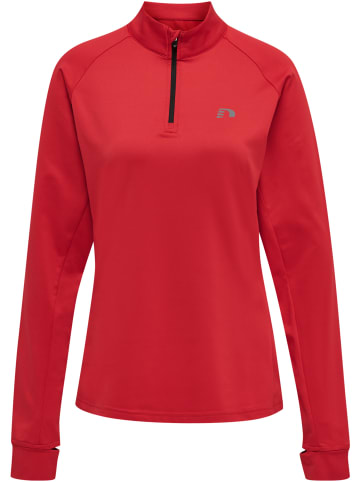 Newline Sweatshirt Mit Kurzem Reißverschluss Women Core Midlayer in TANGO RED