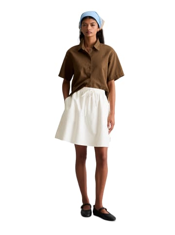 Marc O'Polo DENIM Kurzer Rock A-Shape in Silky White