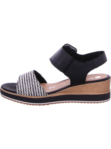 remonte Keilsandalette in schwarz