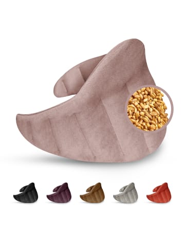 Leschi Körnerkissen 100 % Bio-Baumwolle, Wärmekissen "Dreieck" in Rosa