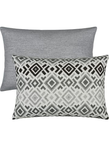 Erwin Müller Jacquard Kissenhülle 2er-Pack in silber