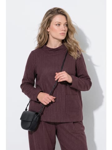Ulla Popken Sweatshirt in burgunder