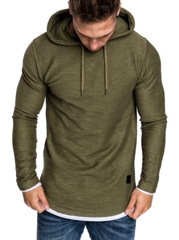 Amaci&Sons 2in1 Kapuzenpullover PEORIA in Khaki